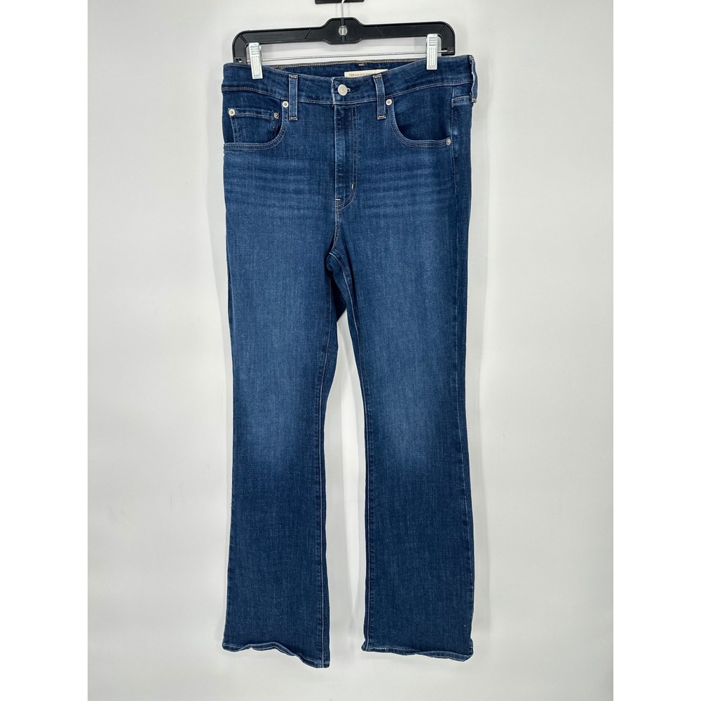 Levi 725 High Rise Bootcut Womens 31 Blue Denim Stretch Classic Casual